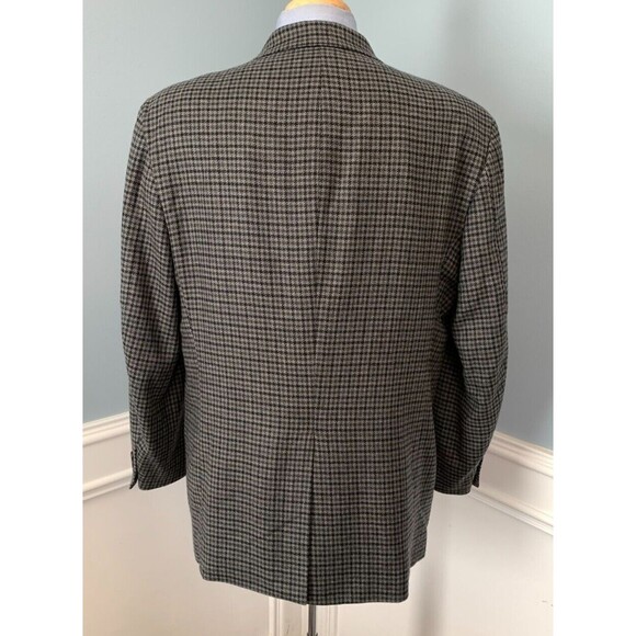 J Crew Oarsman Tweed Blazer Mens 44R Wool Houndstooth Jacket Sportcoat - Picture 3 of 10